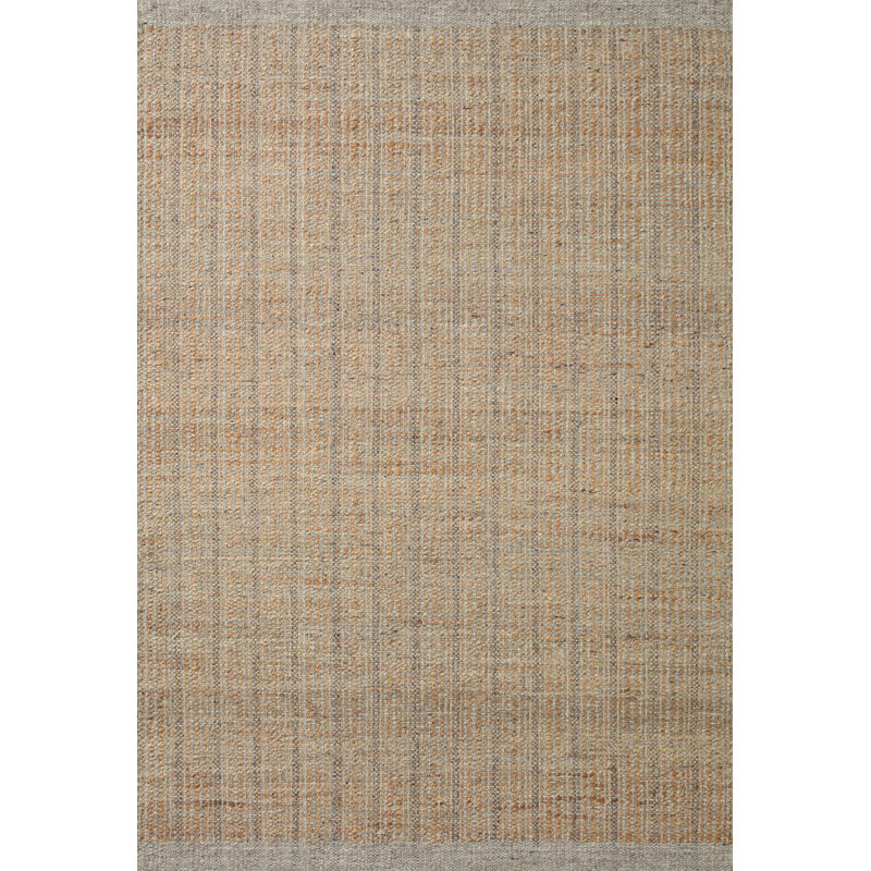 Tapis gris clair / naturel Jean Stoffer x Loloi Cornwall, Rectangle 5 pi x 7 pi 6 po