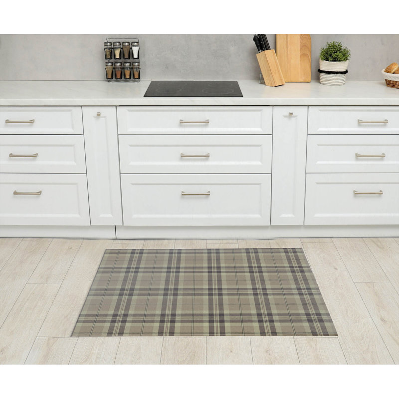 Tapis de cuisine Vinny, Taupe, Rectangle 4pi x 6 pi