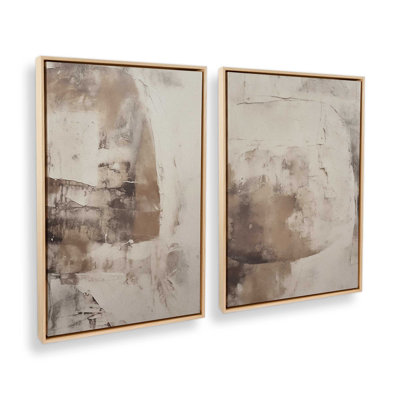 Mocha Musings Set of 2 Canvas Prints