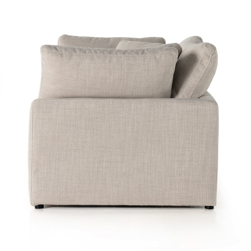 Bodie 2 Piece Sectional Sofa-Dstn Flannel, Gibson Wheat Performance Weave