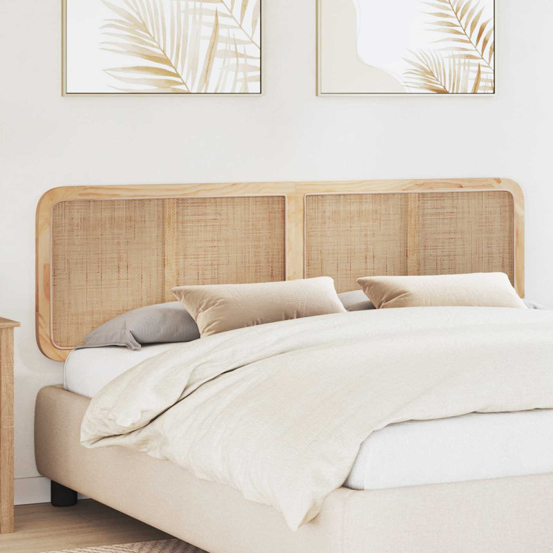 Solid Wood Headboard, Super King (6'), Natural