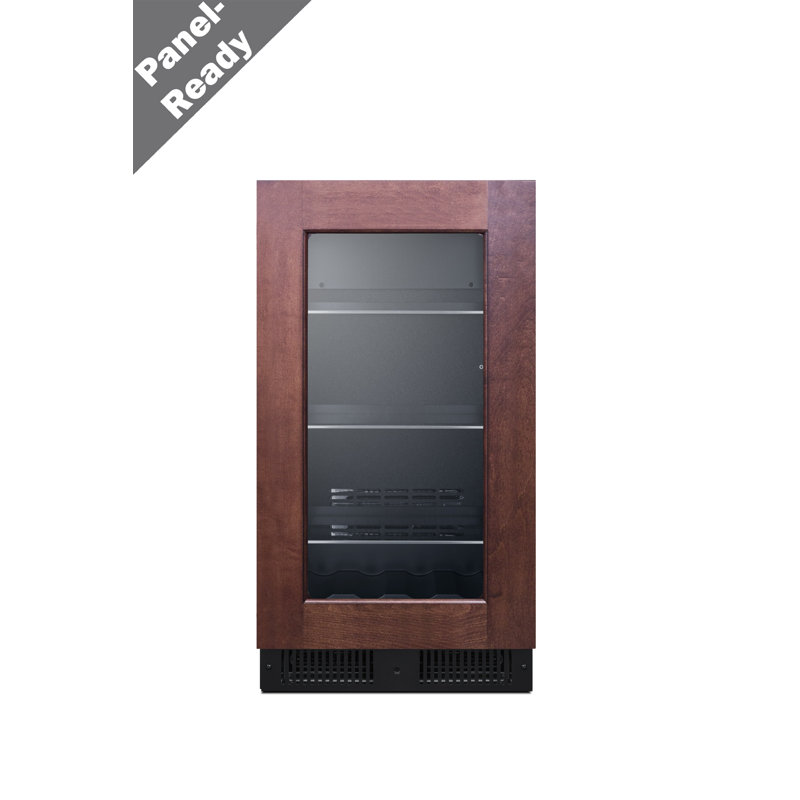 Summit Appiance 18" Wide Built-In Panel Ready Beverage Center, Left Handed