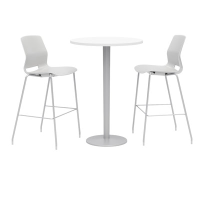 30" L Round Breakroom Table and Chair Set