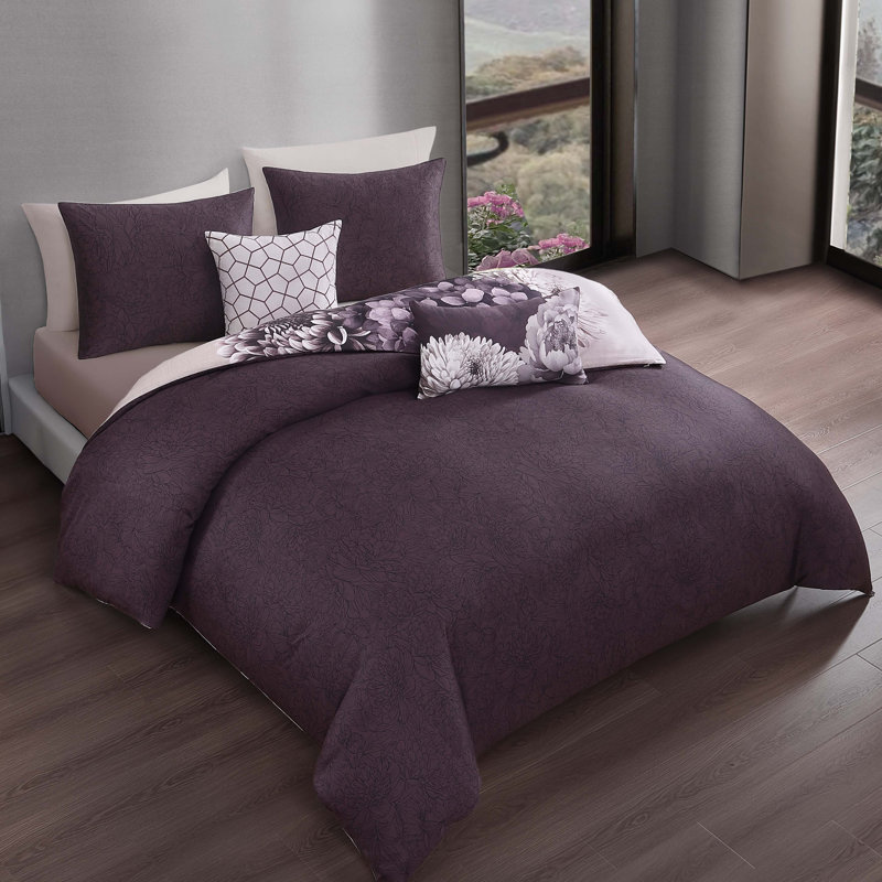 Ensemble d'édredon réversible 5 pièces Bebejan, Édredon très grand + 2 taies décoratives très