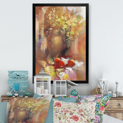 Maygan Nature morte à la ferme avec fleurs et fruits V