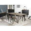 Brodeur Acacia Solid Wood Top Metal Base Dining Table