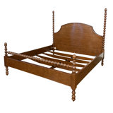 Mahogany Spindle Bed