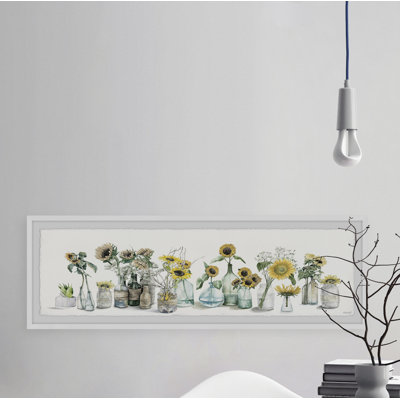 « lovely tournesols »-cadre photo panoramique sur papier