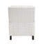 Fauteuil inclinable à dossier poussoir de style transitionnel blanc cassé auto-inclinable 1 pièce