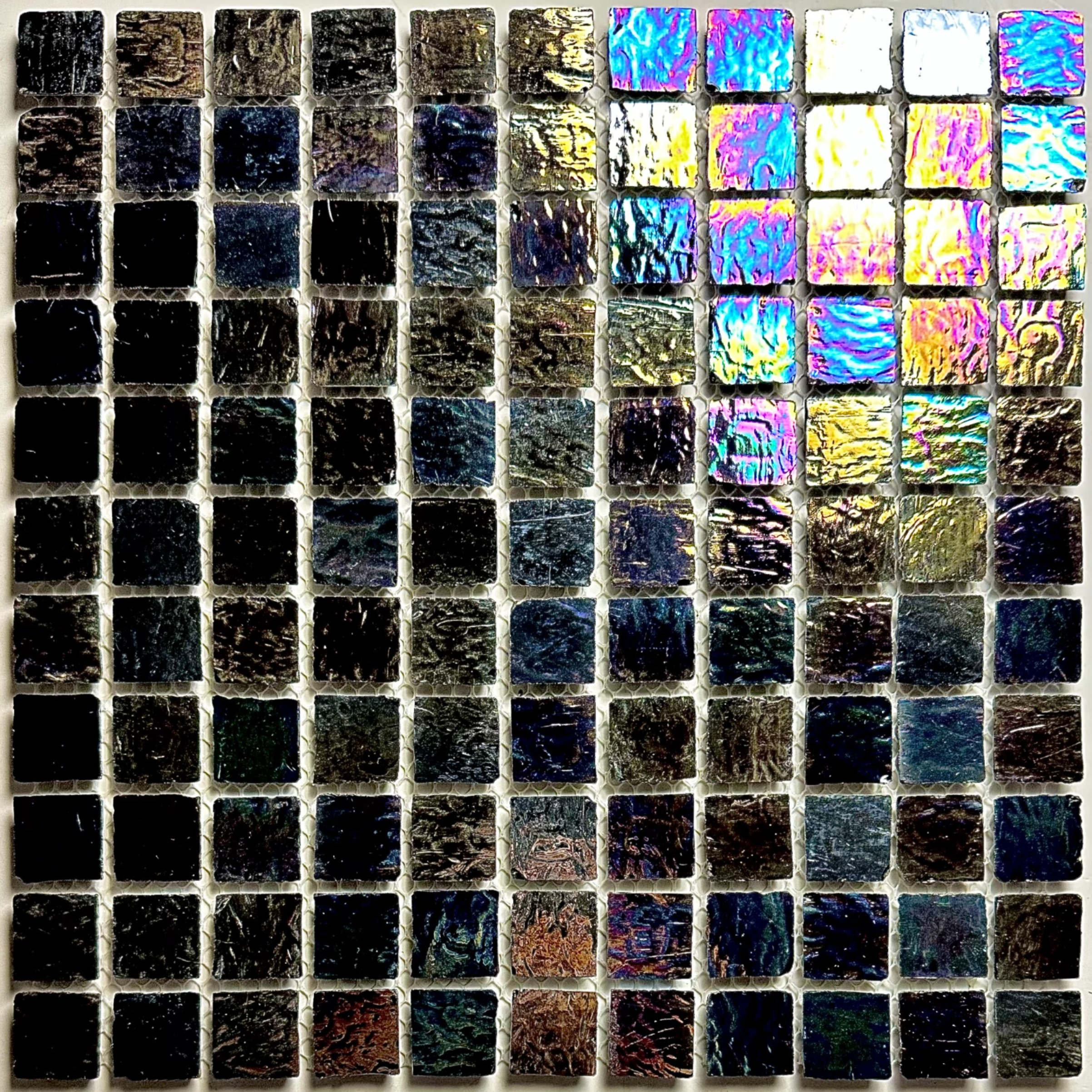 1 x 1 Glass Mosaic Sheet Tile