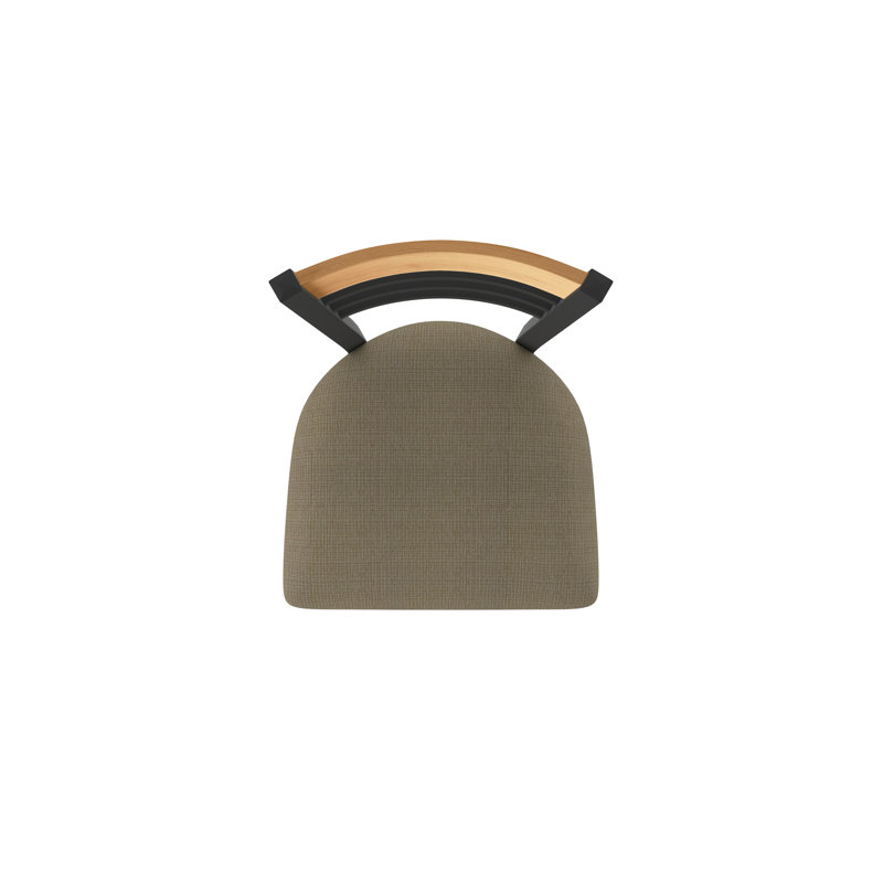 Tabouret tournant 880 Eleanor, Noir, Marron foncé, Tabouret de bar (siège de 30 po de hauteur)