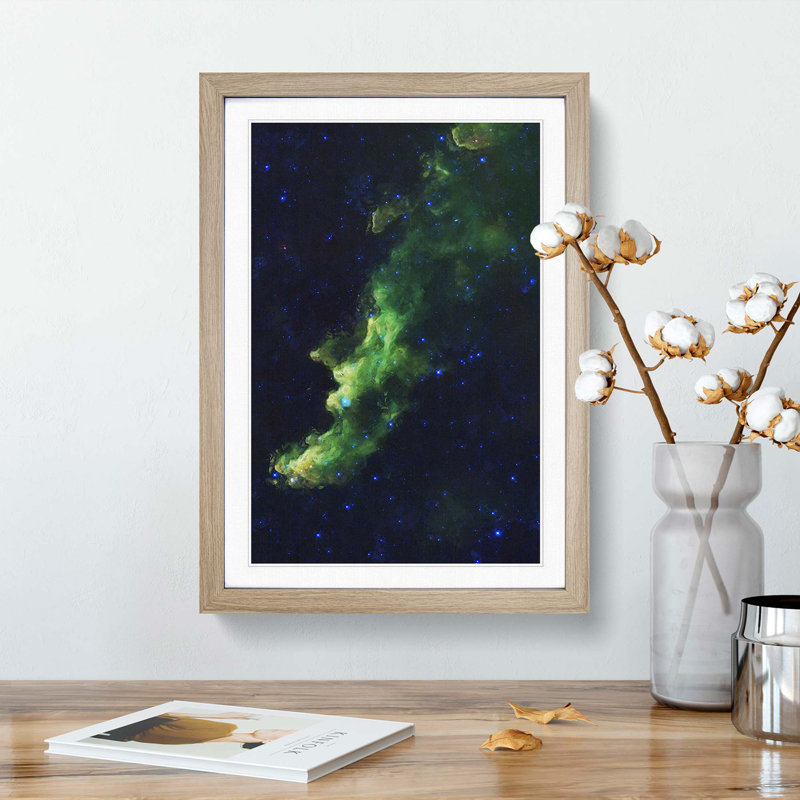 Universe in Abstract Vol.2 - Picture Frame Graphic Art Print, 65cm H x 48cm W x 2cm D, Oak Framed