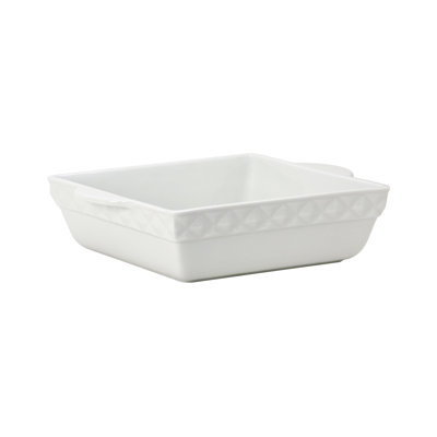 Tuxton DisplayTux Rectangle Ceramic 2 Piece Casserole Dishes Bakeware Set