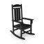 Chaise berçante Lumber Porch en noir - rendant les jardins plus agréables