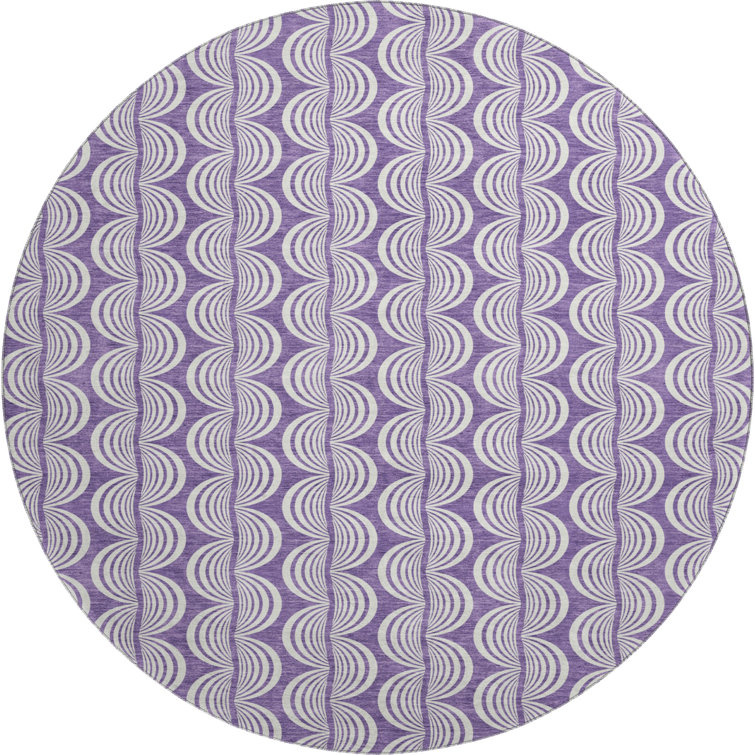 Premium Machine Washable Corum AMF1055 Swirls Rug