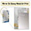 Radiant Muse Émergence IV - peinture murale abstraite, miroir doré, impression sur métal-456489932