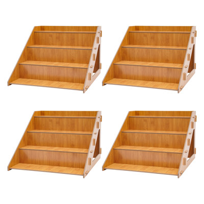 Iacovelli 4 Tier Wooden Tabletop Display Stand Retail Display Rack