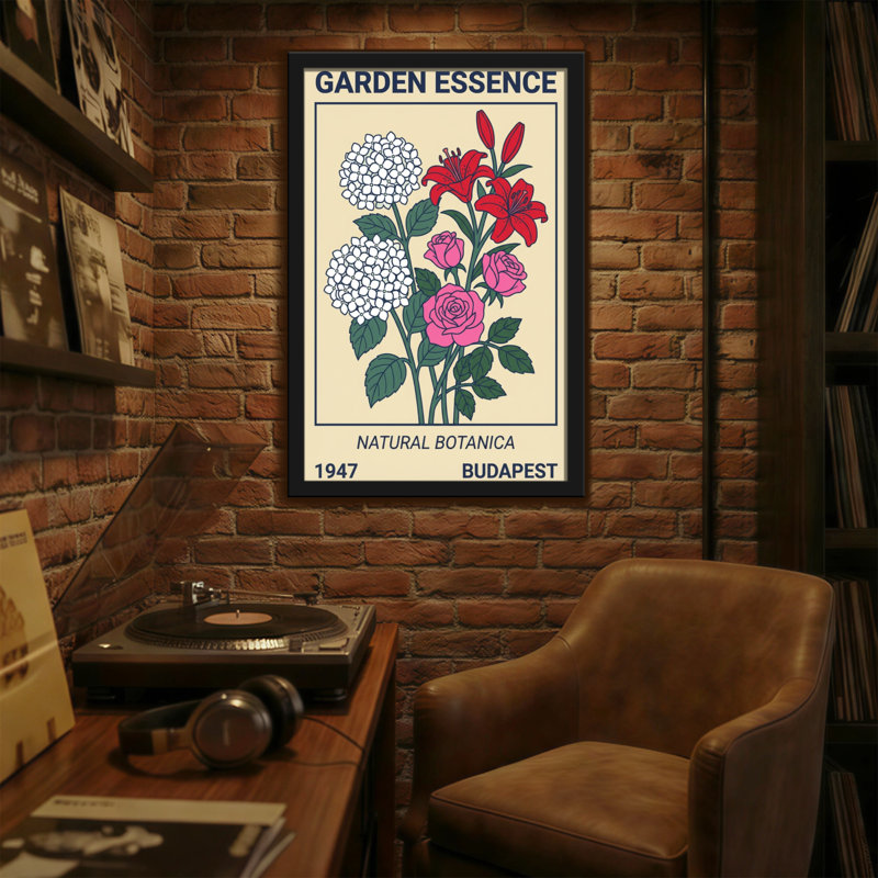 Plantes et fleurs, essence de jardin, botanique naturelle, Budapest, 1947, H 18 po x l 12 po