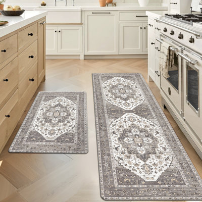 Tapis de cuisine antidérapant et antidérapant Joplyn (ensemble de 2)