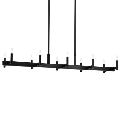 Lustre classique pour îlot de cuisine à 10 lumières Erzo