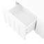Élégante paire de téléviseurs blancs et de tables basses, centre à double usage avec style de tiroir arqué, solution de mobilier flexible, 8 tiroirs spacieux pour garder les choses bien rangées-118930436-118930437
