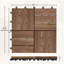 Carreaux de terrasse en bois d'acacia naturel 12 po x 12 po-122500075
