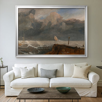 Port Ruysdael-J.M.W. Toile tendue avec châssis Turner, 1827