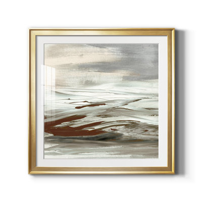 Terre Tumultueuse - peinture encadrée