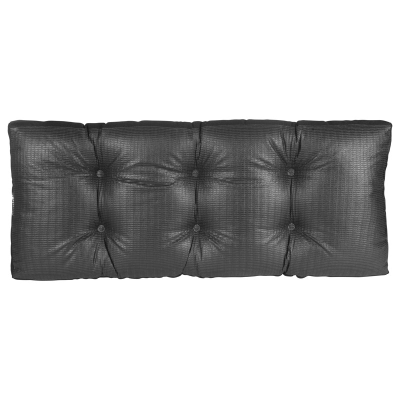 Omega Non-Slip Bench Cushion, Midnight Black, 33" W x 14" D