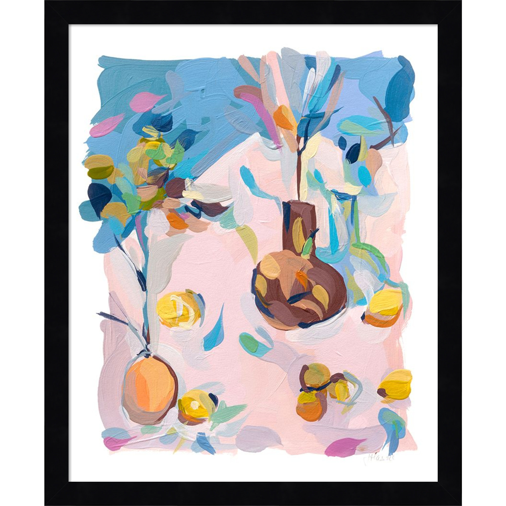 Still Life by Joanne Hastie, Black, 14" W x 17" H