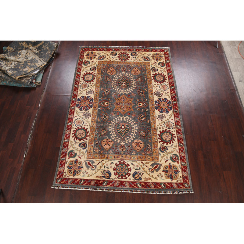 Tapis floral floral Kazak