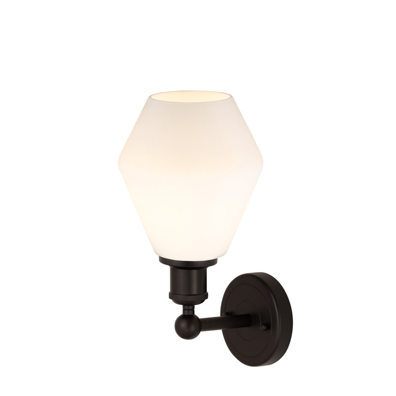 Amylea Armed Sconce, Cased Matte White, Oil Rubbed Bronze