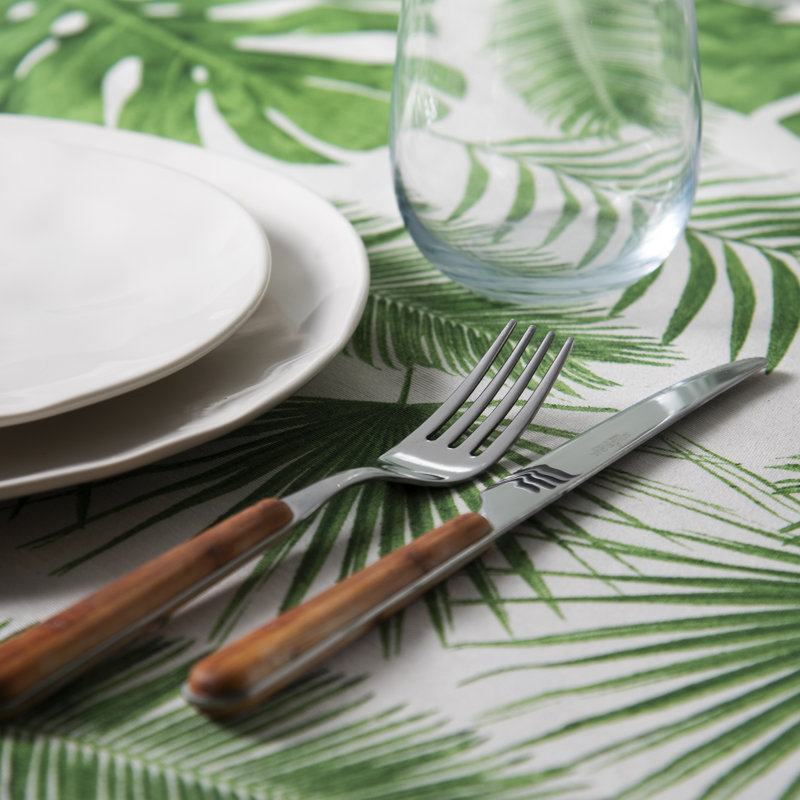 Excelsa Foliage Tablecloth 140X240 Cm, 140cm W x 180cm L
