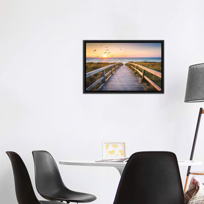 «Sunset at the Dune Beach» par Jan Becke - reproduction de photo sur toile tendue