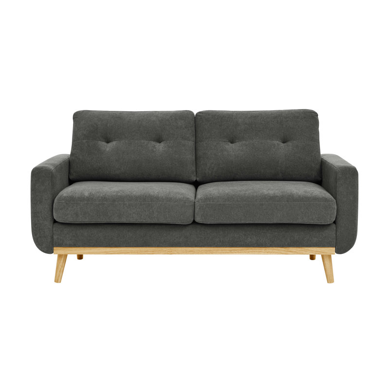 67.7" Mid-Century Modern Tufted Loveseat Sofa