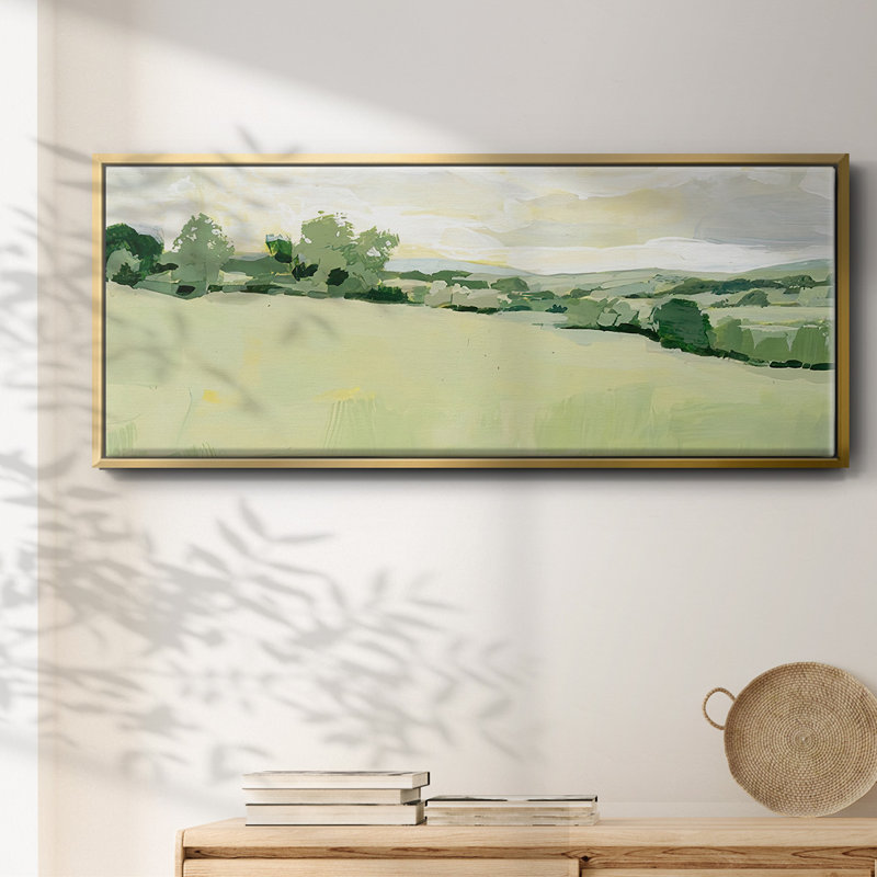 Pearly Pasture I- Framed Canvas