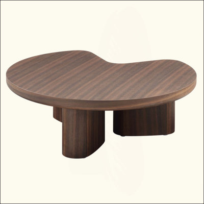 Sturdy Coffee Table With Thick Top And Durable Base, Perfect For Modern And Traditional Living Spaces.