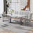 Marble Glass Dining Table(Only Table)-364990816