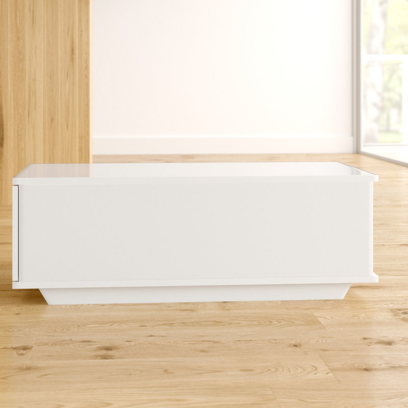 Theresa Coffee Table with Storage, White