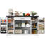 Armoire de cuisine de 55,1 po de largeur, armoires de buffet avec tablettes réglables, armoire de rangement de cuisine, armoire de rangement pour buffet