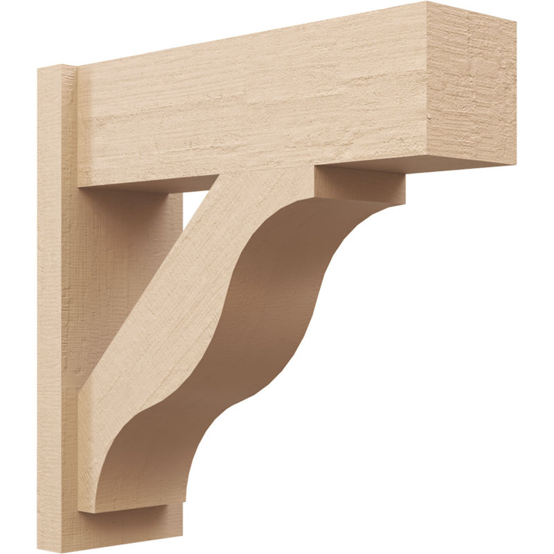 Bois de cèdre brut Funston Block TimberThane Perspector, brun clair apprêté, H 24 po x l 8 po x P 24 po