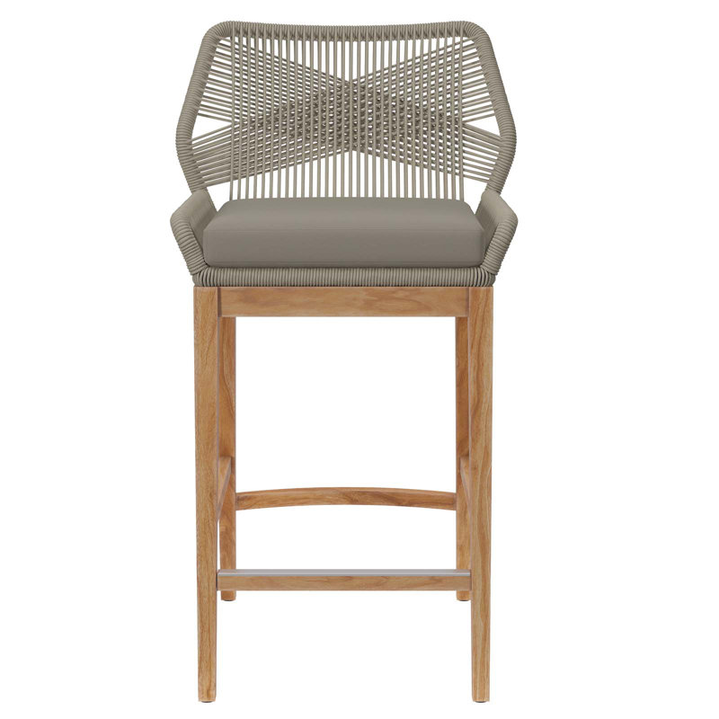 Tabouret de bar Modway Wellspring, Gris clair, Gris clair