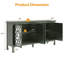 Buffet 63 "sculpté avec porte miroir-1921953478
