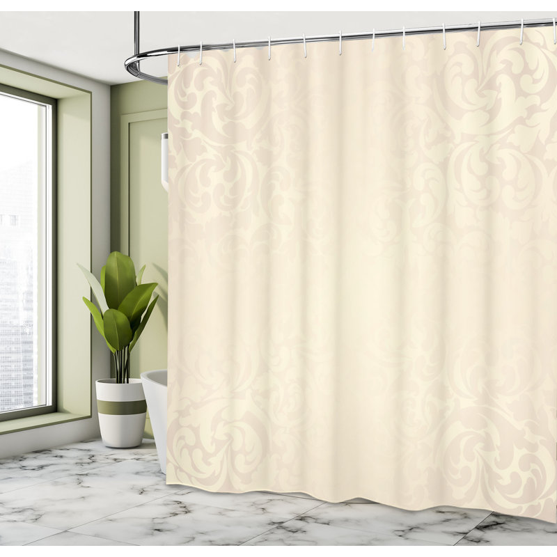 Ensemble de rideau de douche + crochets, H 69 po x l 105 po