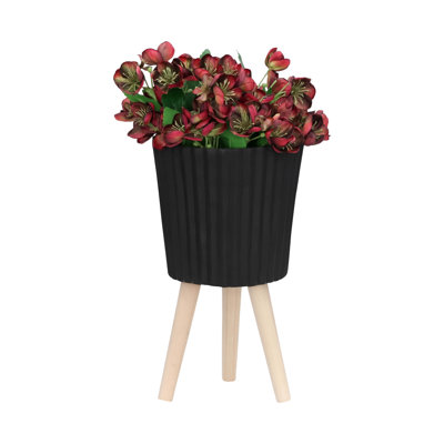 10" Black Planter For Indoor Decor Versatile And Outdoor Spaces