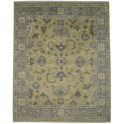Tapis oriental Oushak Chobi Mute Beige