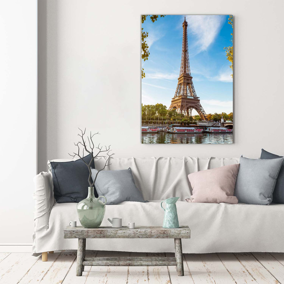 Eiffel Tower Paris - Wrapped Canvas Print