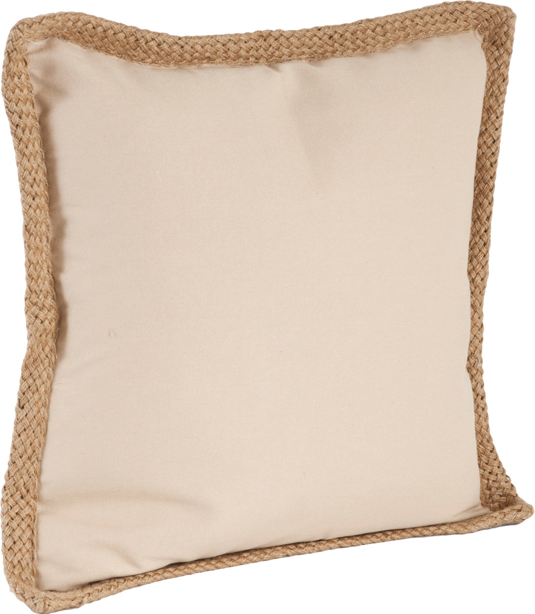Camelia 20" x 20" Cotton Throw Pillow, Natural
