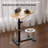 Sofa Armrest Tray Table, 360° Swivel TV Trays, Height Adjustable Side Table For Bed Or Chair With Phone And Tablet Slots