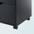 Peres Black Mobile Storage Cabinet with Bins & Drawers, 26.1'' H X 18.99'' W X 15.79'' D-456306466